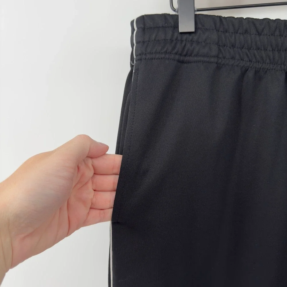 Nike Regular Fit Knit Track‎ Pants Black Men L Pockets Elastic Waist Sweatpant
